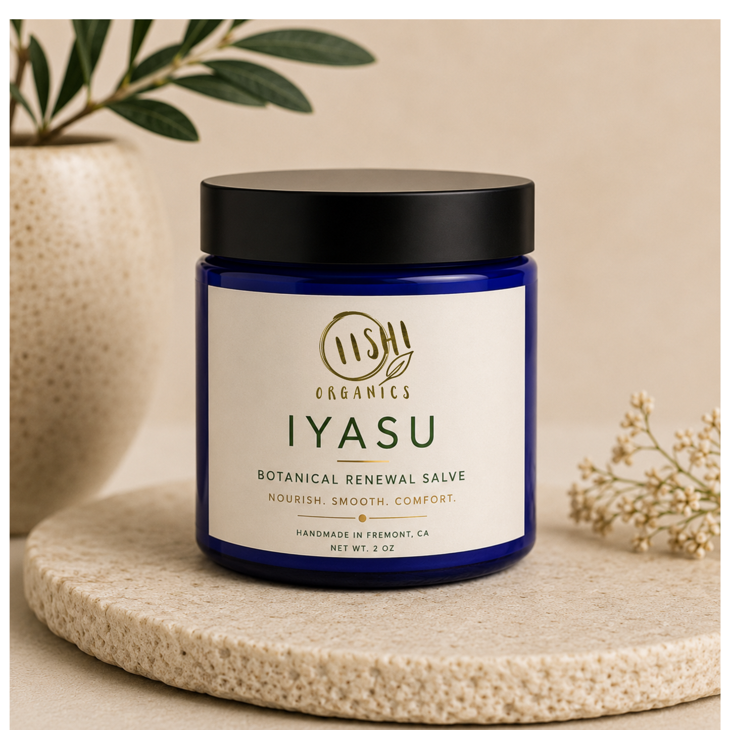 IYASU™ Botanical Comfort Balm | Daily Moisturizing Ritual | OiishiOrganics