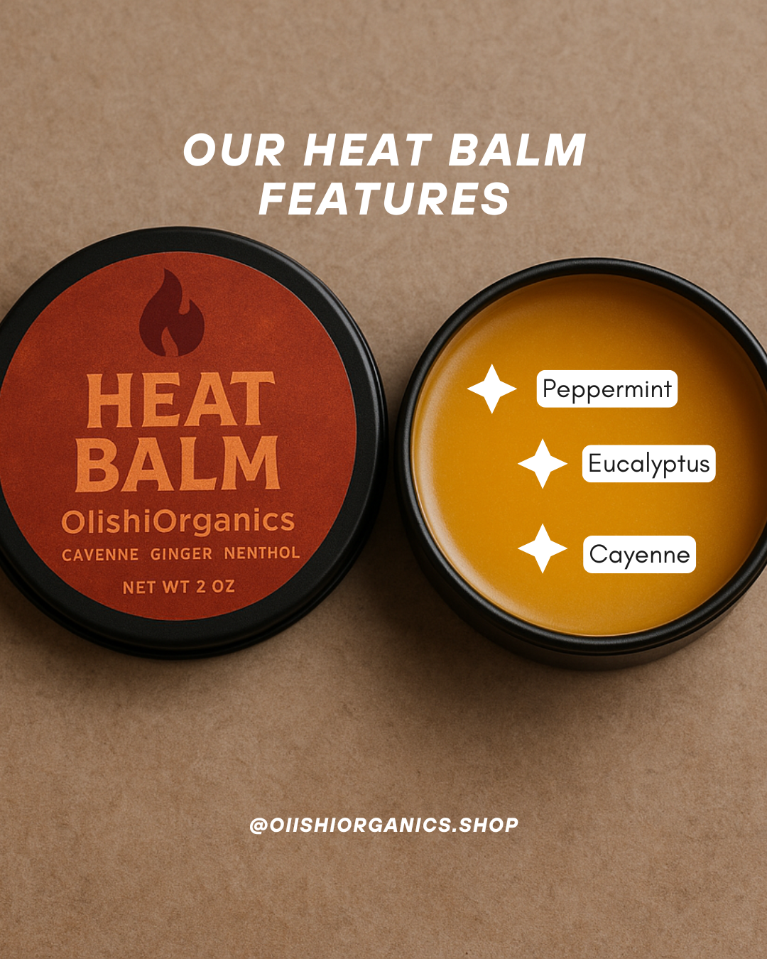 π₯ OiishiOrganics Heat Balm