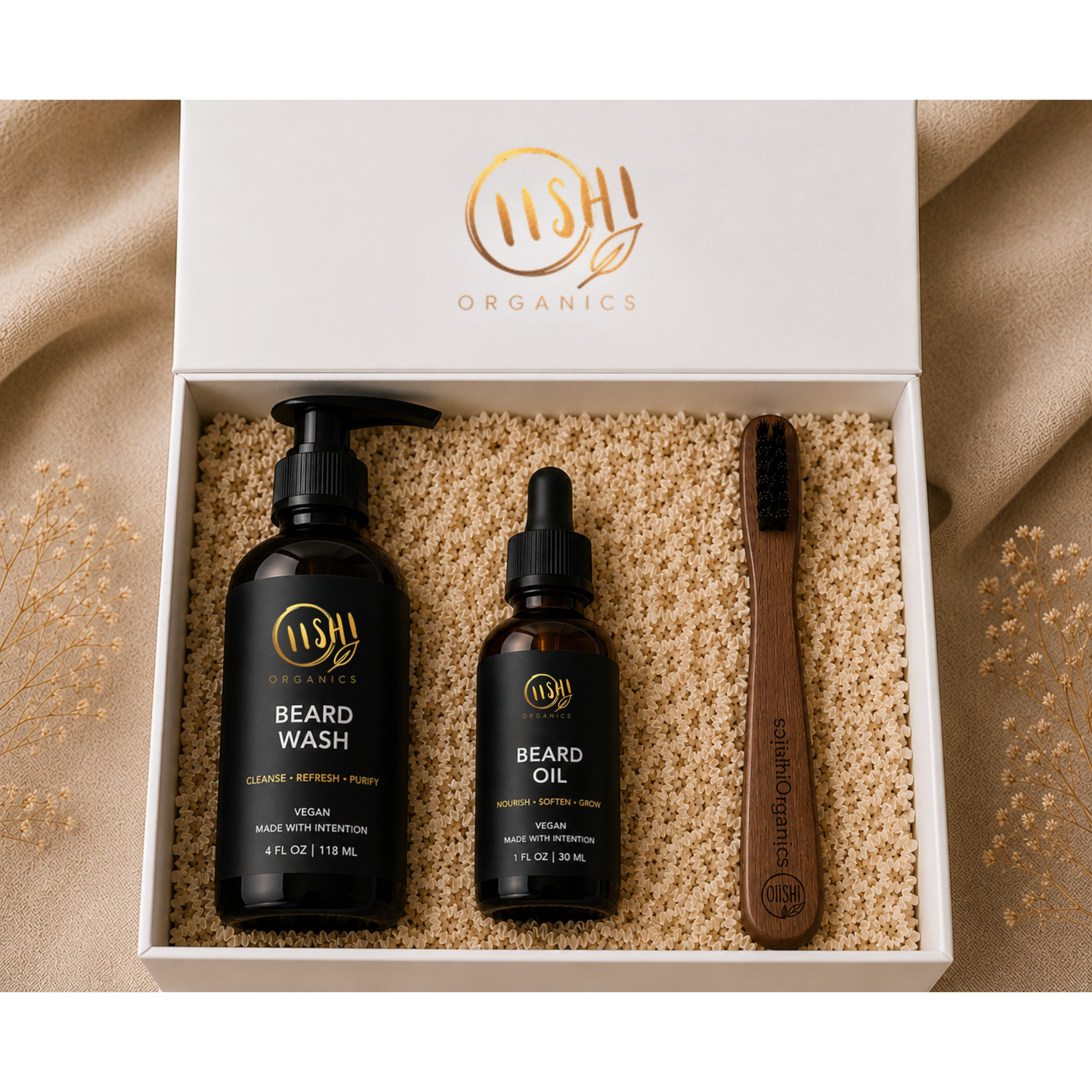 IKEMEN™ Beard Ritual Kit | Botanical Grooming Collection | OiishiOrganics