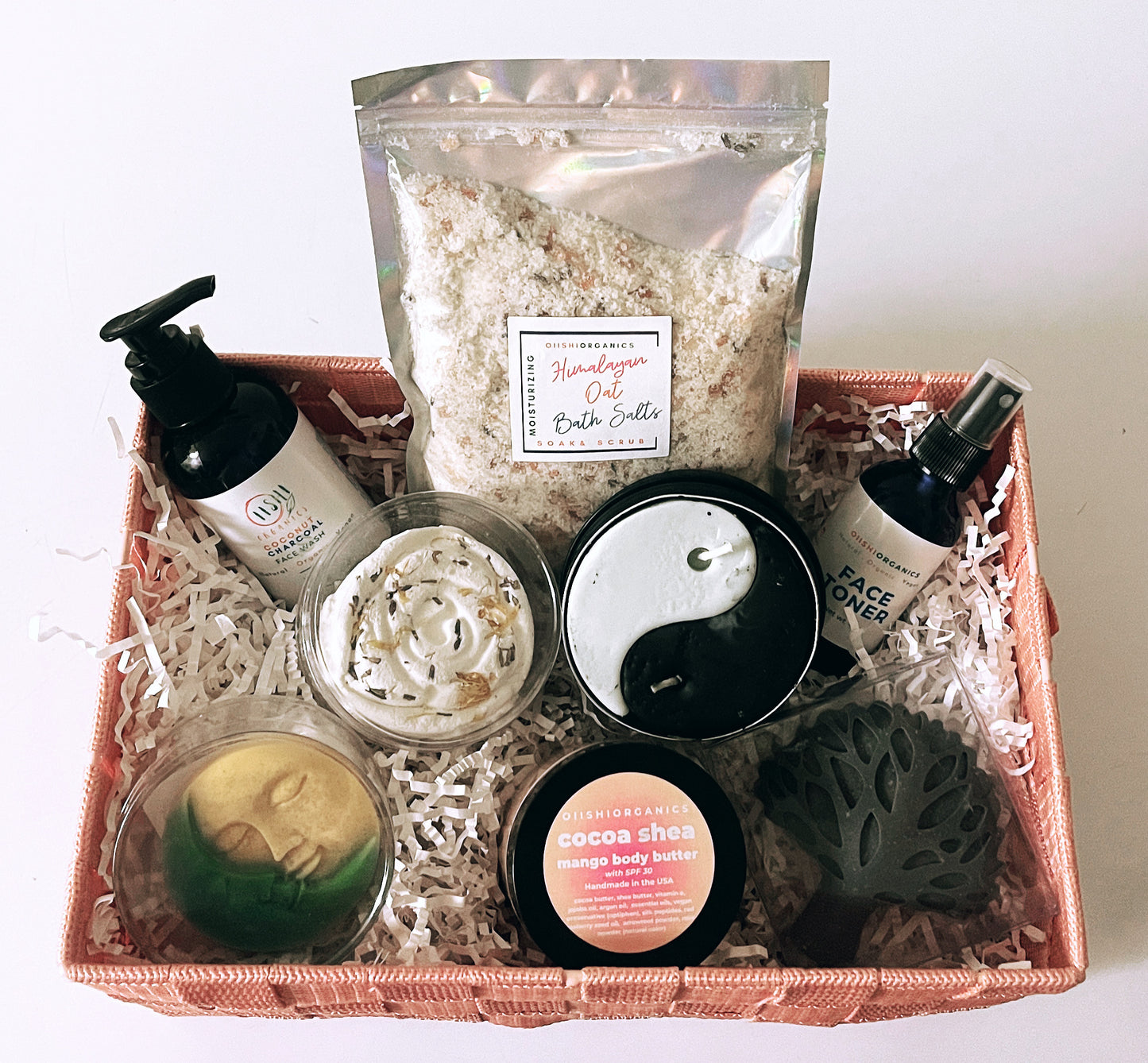 Vegan Self Care Box, Vegan Gift Basket, Spa Basket, Organic Spa Basket