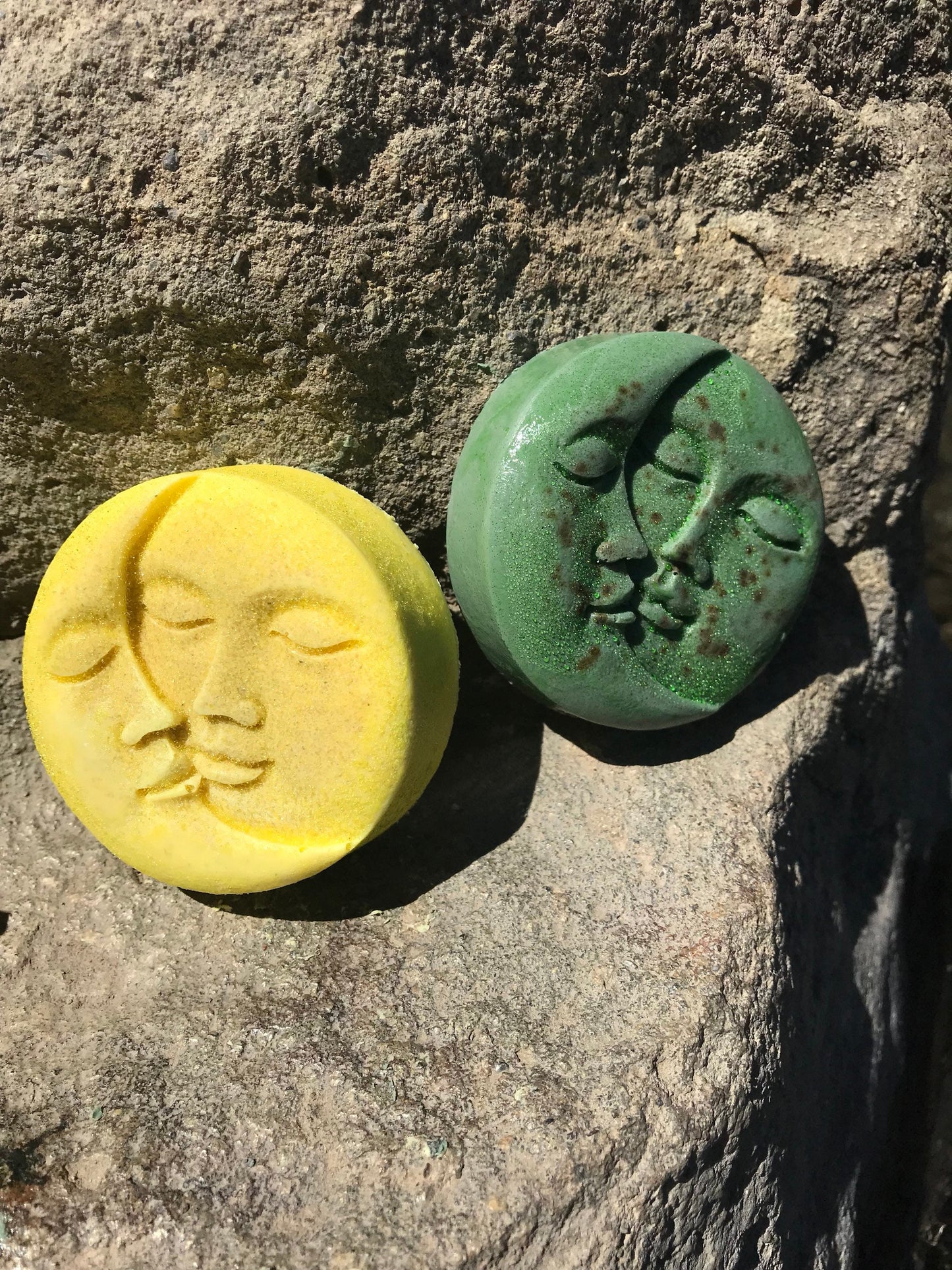 Grapefruit and Lemongrass, Sun and Moon Moisturizing Bar, shea butter bar, oatmeal bar, small gift 4oz