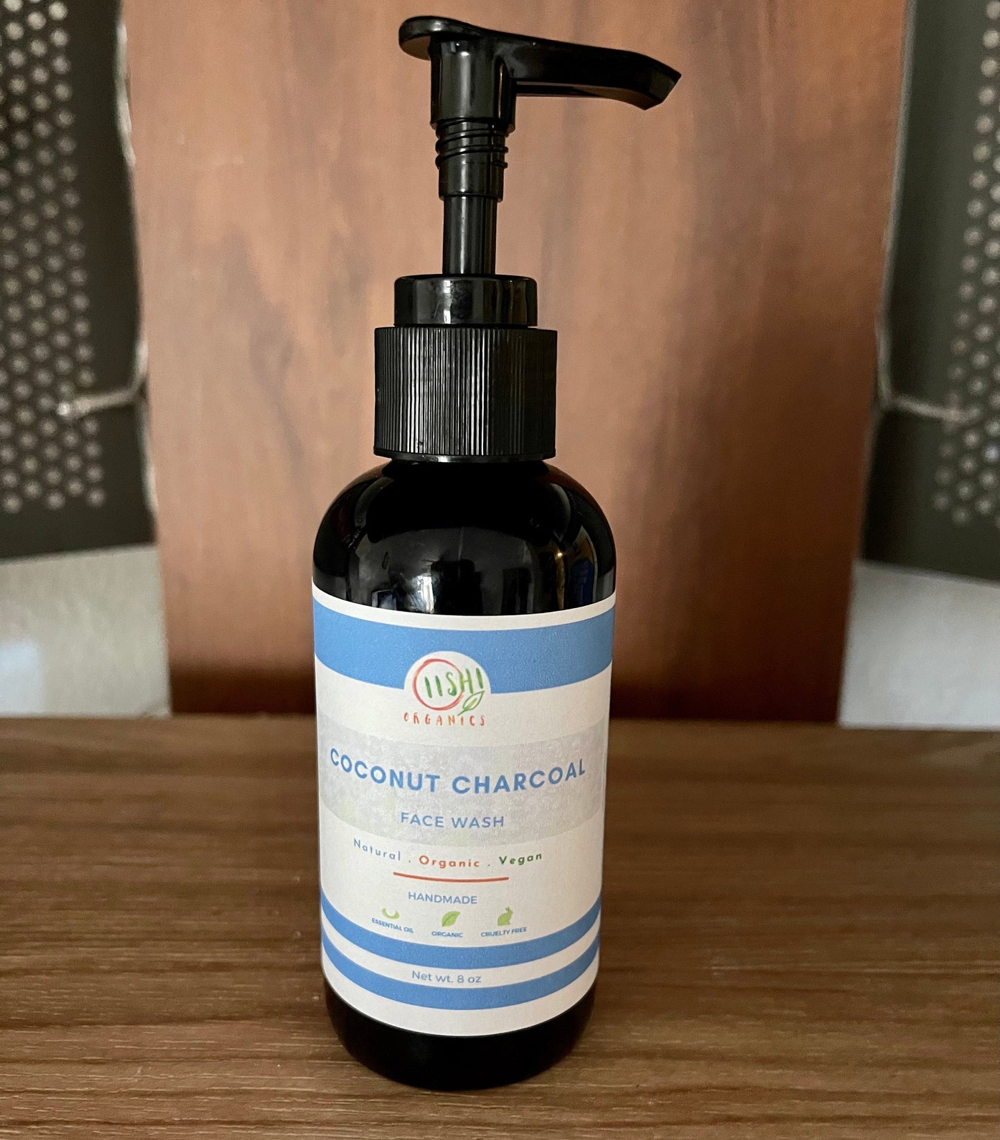 Activated Coconut Charcoal Face Cleanser, Vegan Face Cleanser, Face Wash, Natural Face Wash