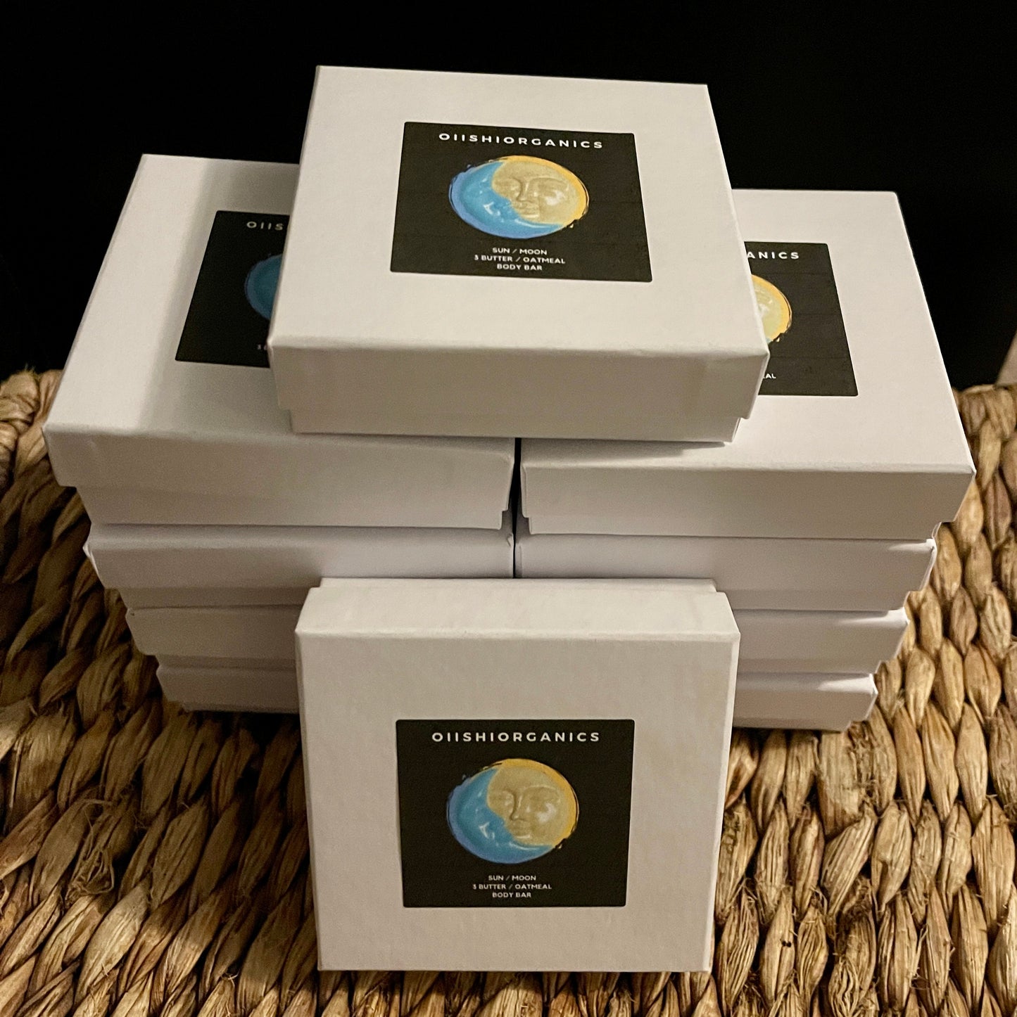Grapefruit and Lemongrass, Sun and Moon Moisturizing Bar, shea butter bar, oatmeal bar, small gift 4oz
