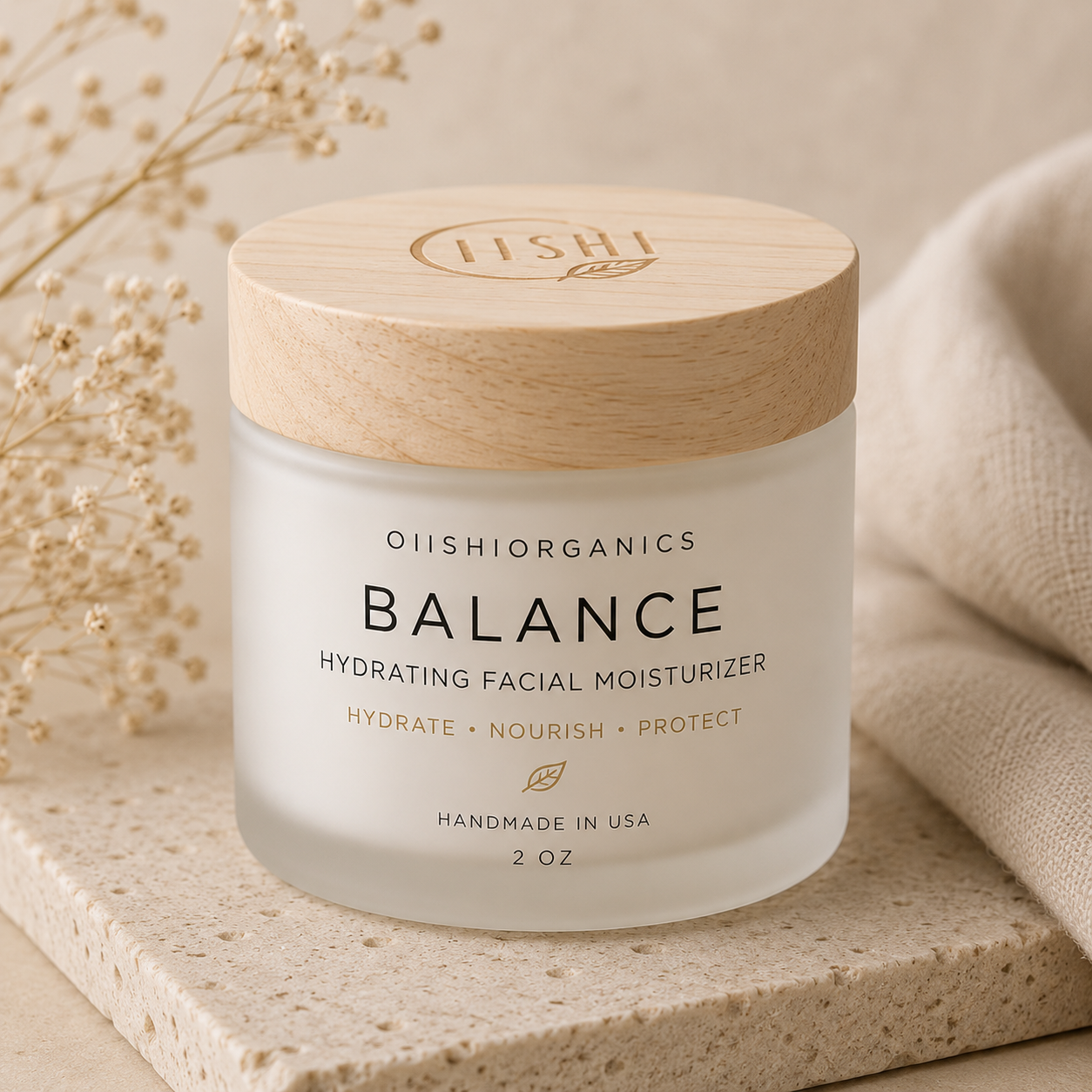Balance Moisturizer | Lightweight Botanical Face Cream | OiishiOrganics