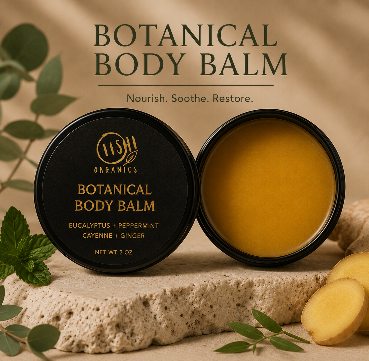 Botanical Comfort Balm | Warming Daily Ritual Balm | OiishiOrganics