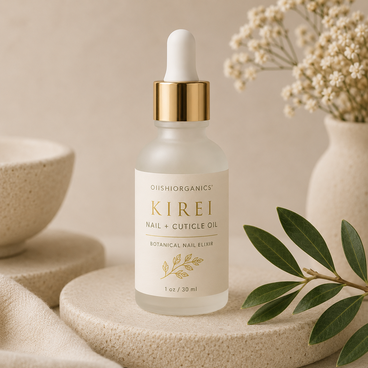 KIREI™ Botanical Nail + Cuticle Oil | Daily Nail Care Ritual | OiishiOrganics
