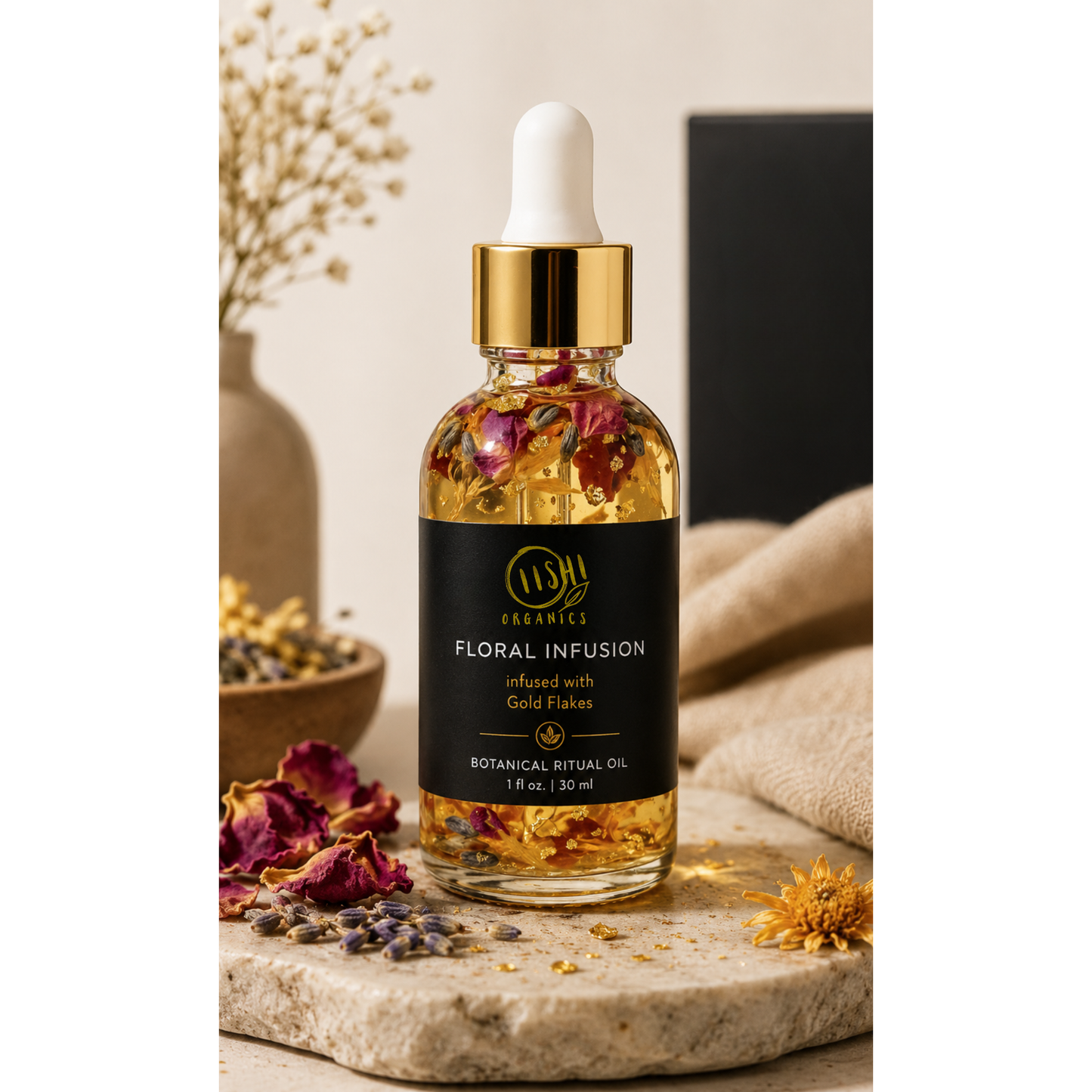 Floral Infusion Botanical Ritual Oil | Face Hair Body | OiishiOrganics