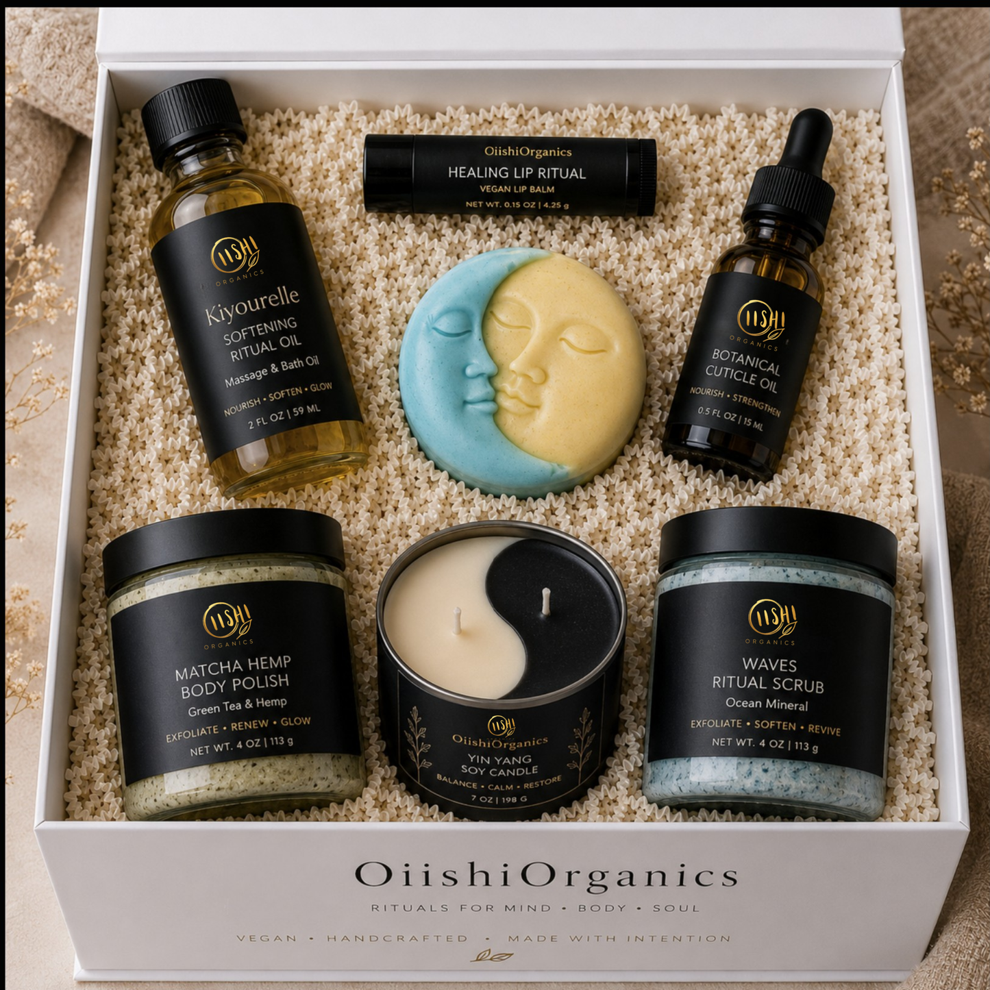 HELLO BEAUTIFUL™ Ritual Reset Box | Botanical Self-Care Gift Set | OiishiOrganics