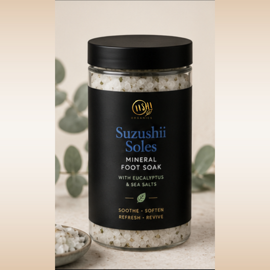 🌿 SUZUSHII SOLES — Mineral Foot Soak