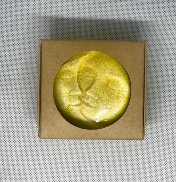 Grapefruit and Lemongrass, Sun and Moon Moisturizing Bar, shea butter bar, oatmeal bar, small gift 4oz